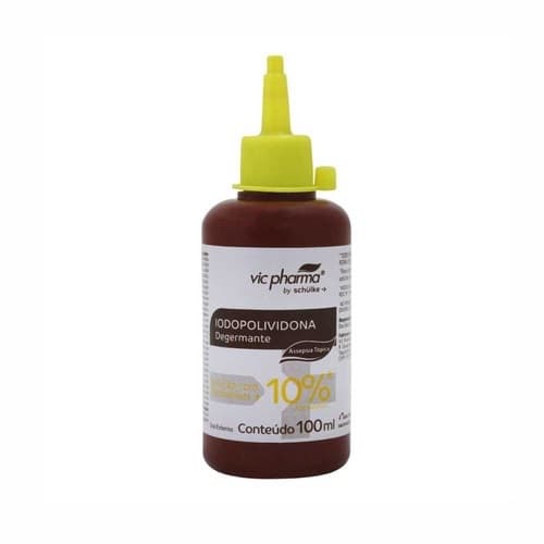 Iodopovidona Solução Aquosa 10% Pvpi 100ml
