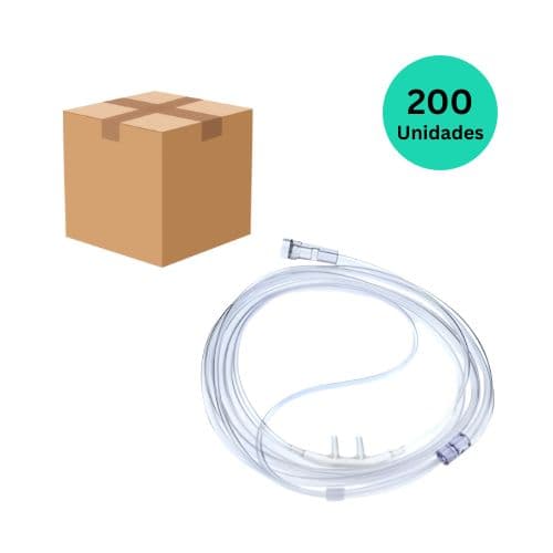 Kit 200x Cânula Nasal para Oxigenoterapia Tipo Óculos 2,10m - Adulto - Suturas online | Produtos para Saúde, médico-hospitalar, home care