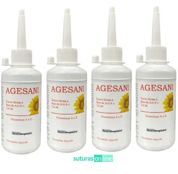 Kit Agesani Óleo de Girassol 4 unidades - 200ml - Suturas online | Produtos para Saúde, médico-hospitalar, home care