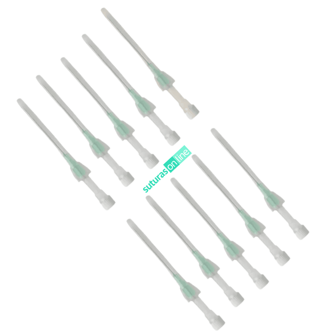 Kit Cateter Intravenoso Periférico 18G c/ Dispositivo de Segurança com 10 unidades - IntraSafety - Haibreath - Suturas online | Produtos para Saúde, médico-hospitalar, home care