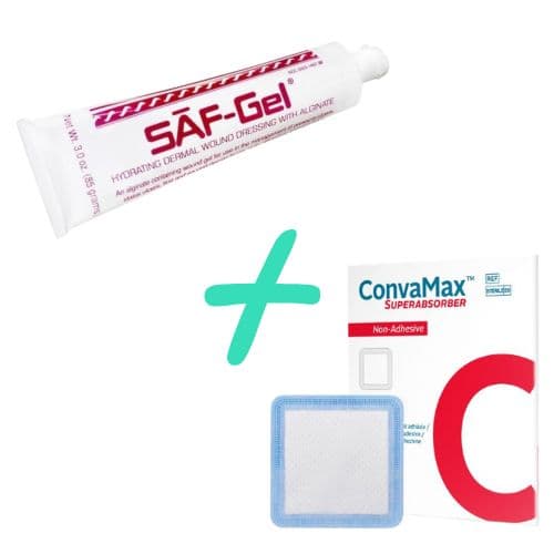 Kit Cicatrização: Hidrogel Saf-Gel + ConvaMax - Suturas online | Produtos para Saúde, médico-hospitalar, home care