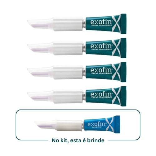 Kit Cola Cirúrgica Exofin 1ml 4 Unidades + Exofin Micro Brinde - Suturas online | Produtos para Saúde, médico-hospitalar, home care