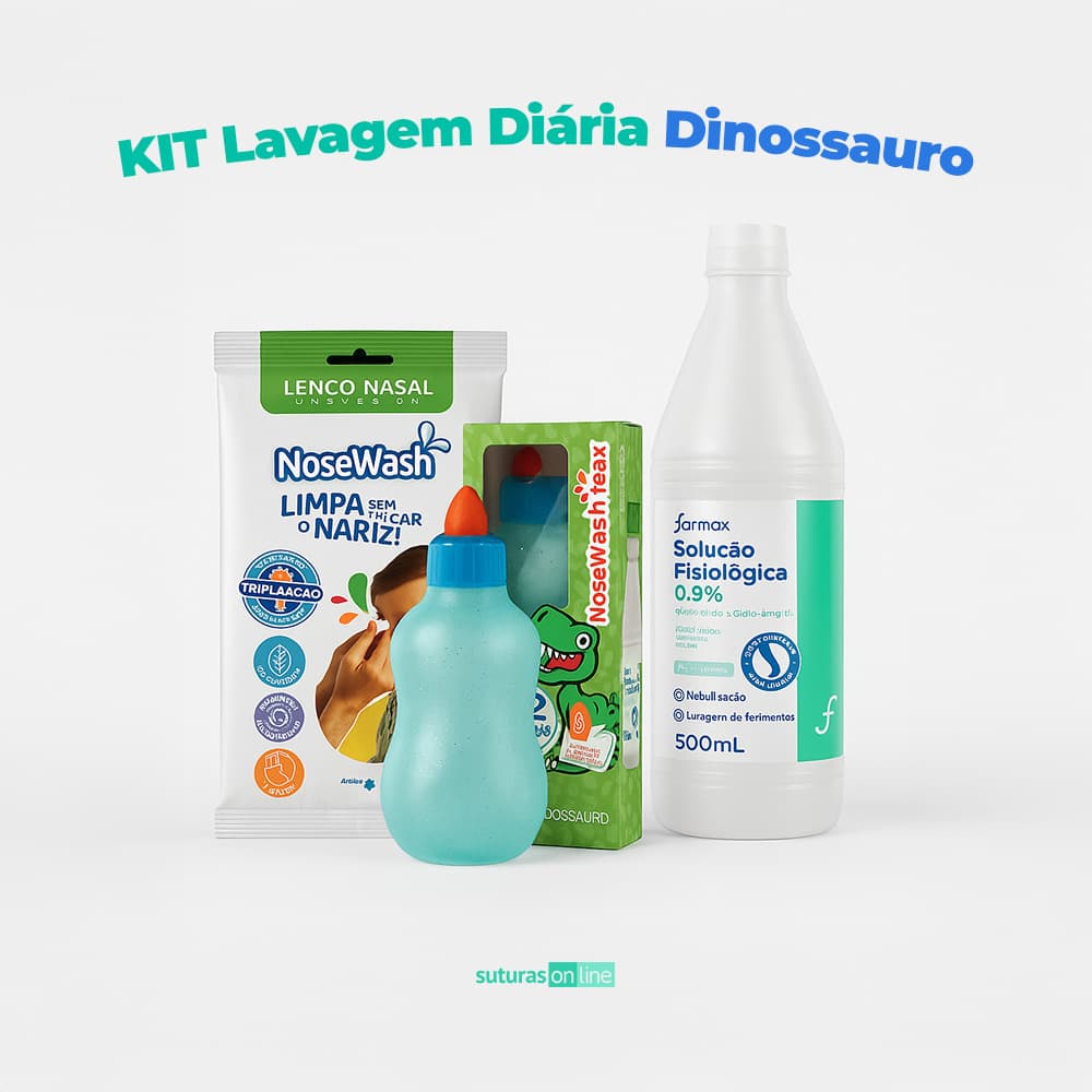 Kit Lavagem Diária Dinossauro - Suturas online | Produtos para Saúde, médico-hospitalar, home care