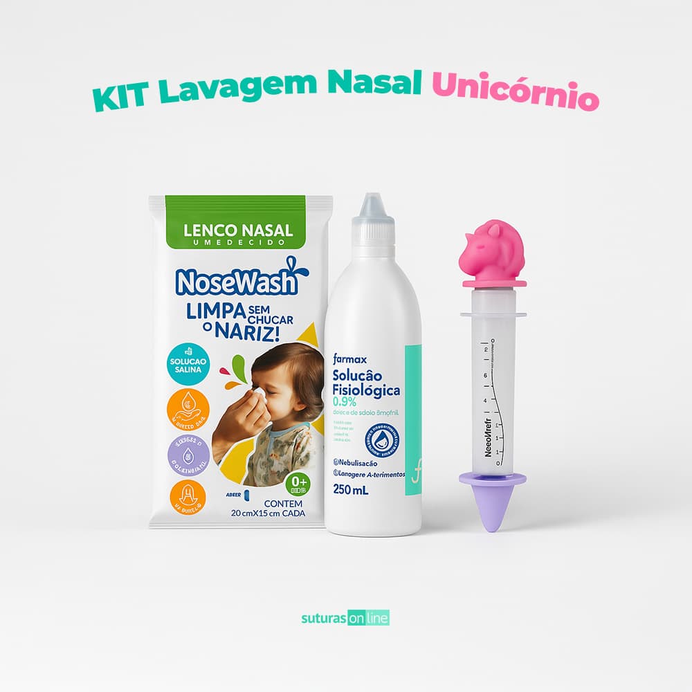 Kit Lavagem Nasal Unicórnio - Suturas online | Produtos para Saúde, médico-hospitalar, home care
