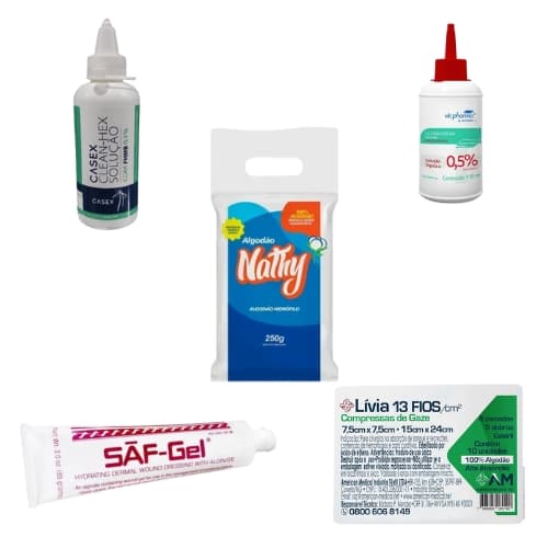 Kit Limpeza de Feridas Essencial
