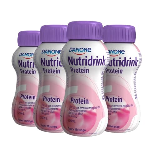 Kit Nutridrink Protein Morango 200ml - 4 Unidades - Suturas online | Produtos para Saúde, médico-hospitalar, home care