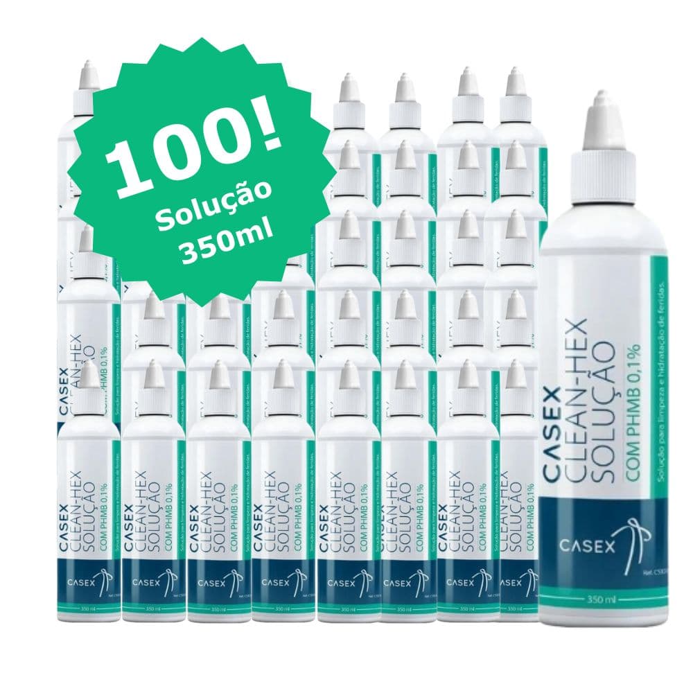 Kit Solução Limpadora com PHMB 350ml - 100 unidades