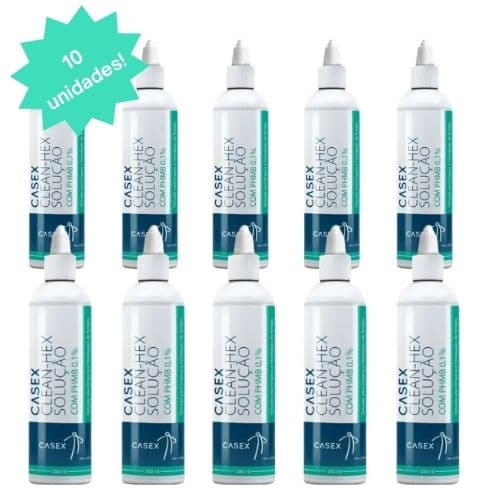 Kit Solução limpadora com PHMB 350ml com 10 unidades