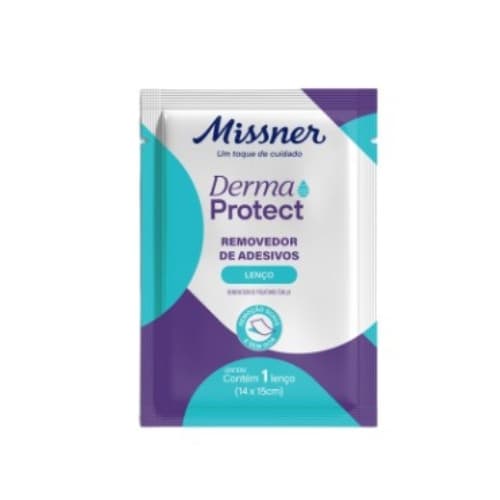 Lenço Removedor de Adesivo Curativo Derma Protect 14 X 15cm - Missner