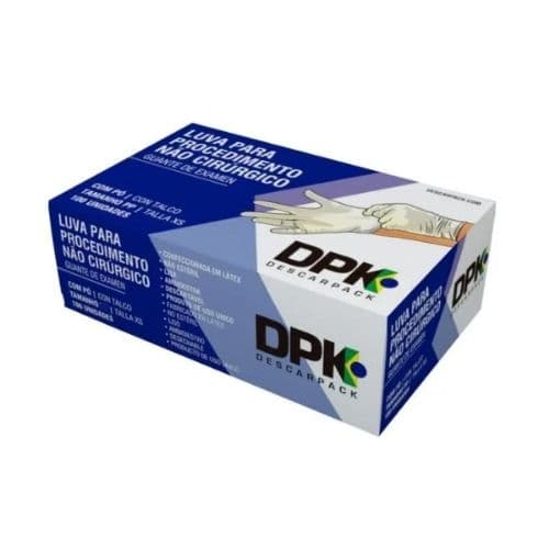 Luva De Procedimento Latex M Descarpack Com 100 Unidades
