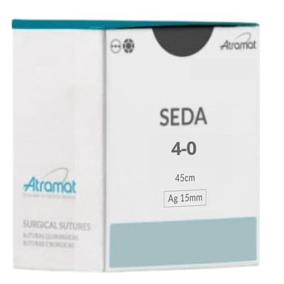 Fio de Sutura 4-0 Seda Preta 24 Envelopes - Atramat