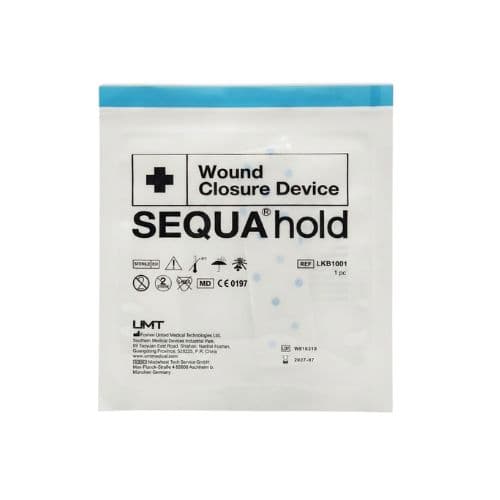 Sequa Hold Ponto Falso - Disp De Fechamento De Ferida Branco c/1 Unid Pouch