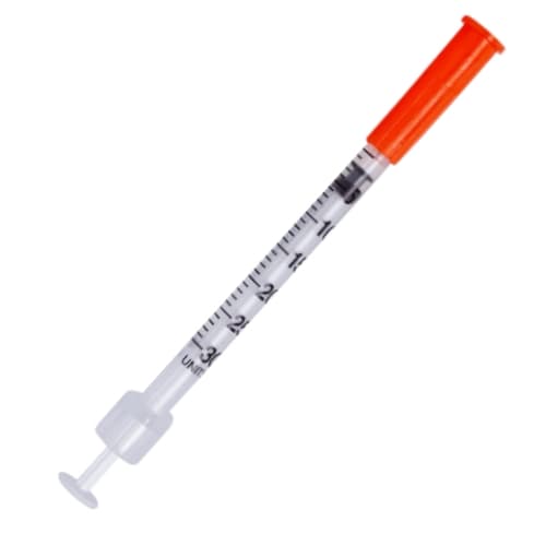Seringa Descartável para Insulina 0,3ml 31G com Agulha 6mm X 0,25mm - 10 Unidades - Uniqmed