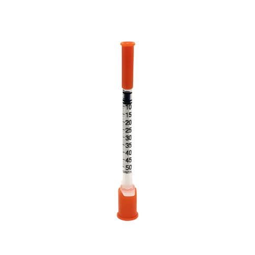 Seringa para Insulina 50UI 0,5mL Agulha 6mm x 0,25mm (31G) - Unidade - Cepalab