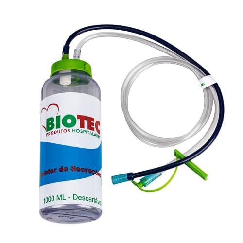 Coletor de Secreções Vias Aéreas 1000ml Não Estéril Biovar Unidade Biotec
