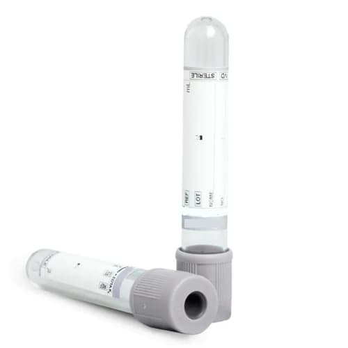 Tubo De Coleta De Sangue Fluoreto de EDTA 4.0ML 13X75 Tampa Cinza Com 100 Unidades Medix
