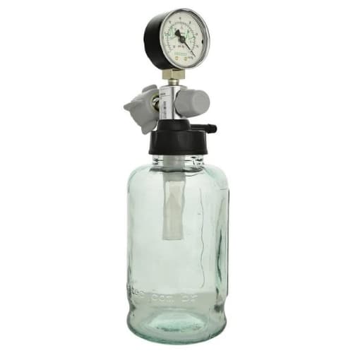 Vacuometro Aspirador Para Rede Canalizada Vidro 500ml Unitec Unidade