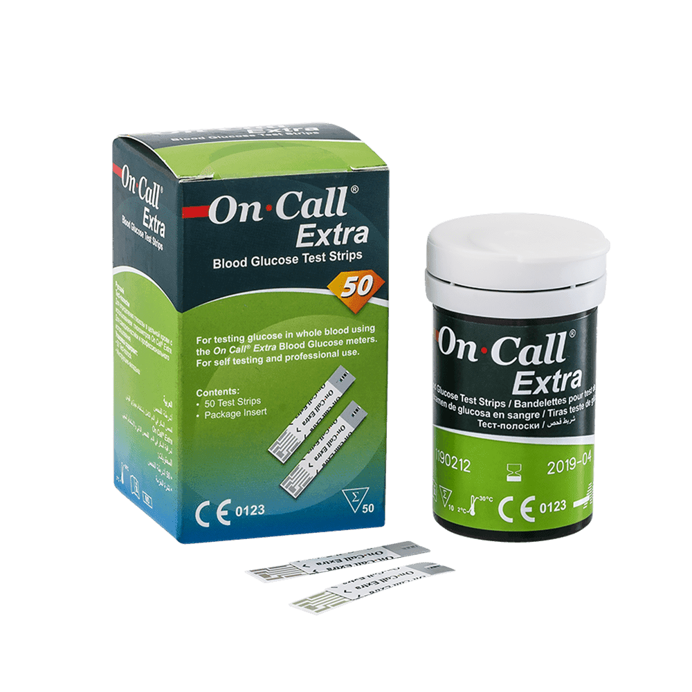 On Call® Extra tira para teste de glicemia em frasco