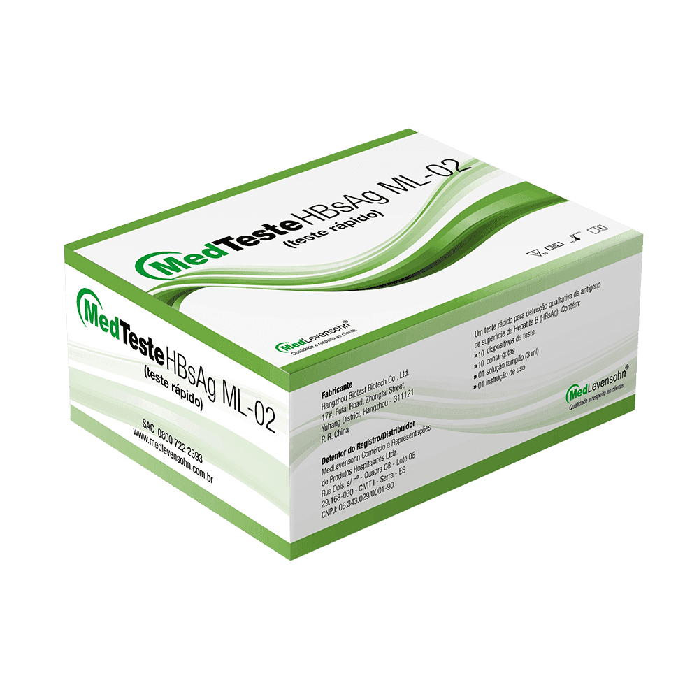 MedTeste HBs Ag ML02 - Teste Rápido - MedLevensohn