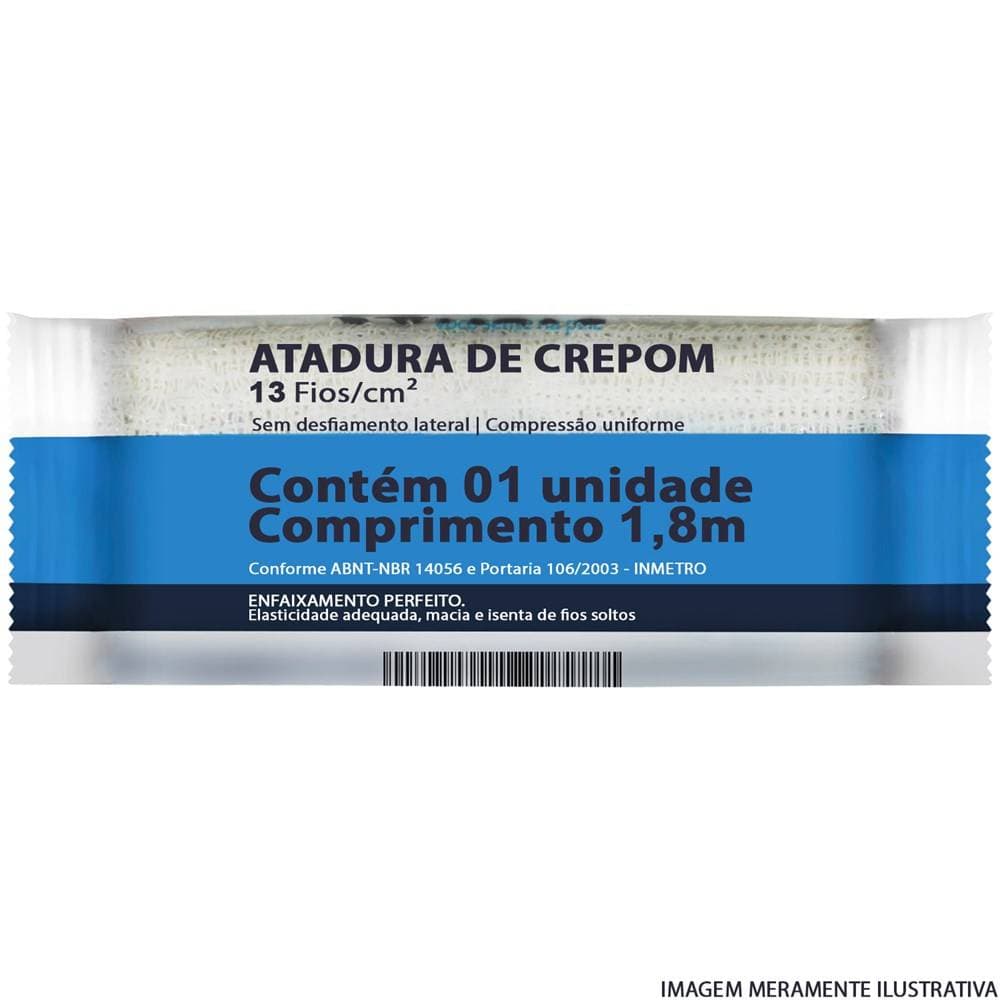 Atadura Crepom 10cm X 1,20m Pct c/ 12 Unds - Neve
