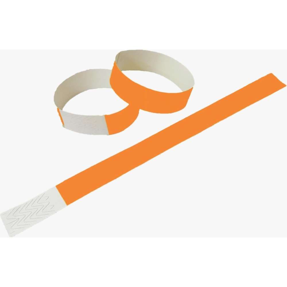1000 Pulseiras de identificação cor laranja Laser Pro