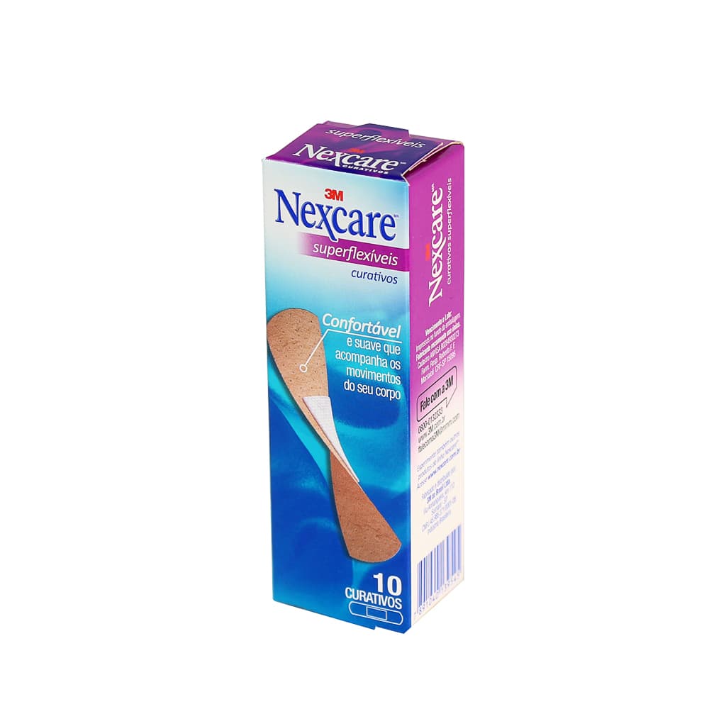 Curativos Superflexiveis Com 10 Unidades 3m Nexcare