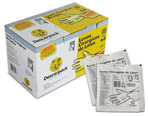 Luva Esteril com Talco 50 pares - Descarpack - ATA001138 - Portal do Médico
