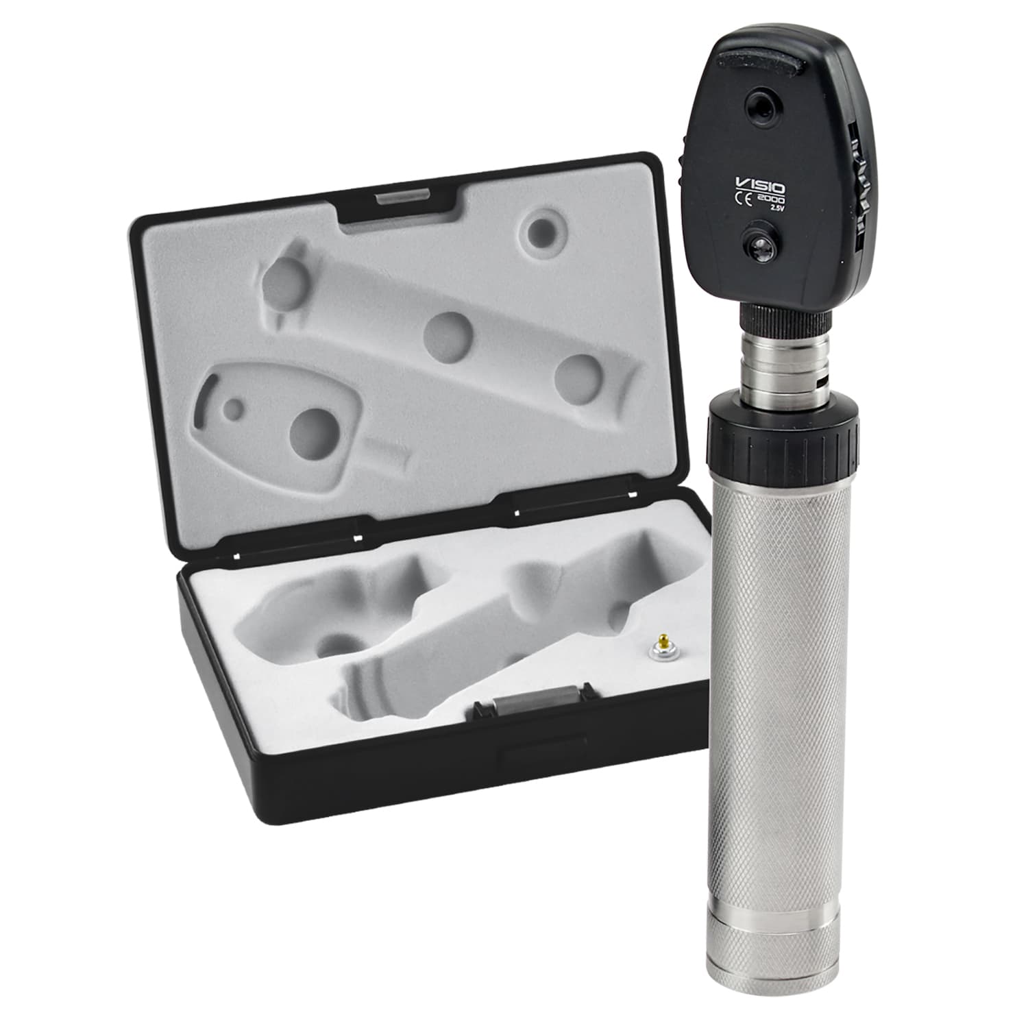Oftalmoscópio Visio 2000 com Estojo Luxo - MD - Portal do Médico