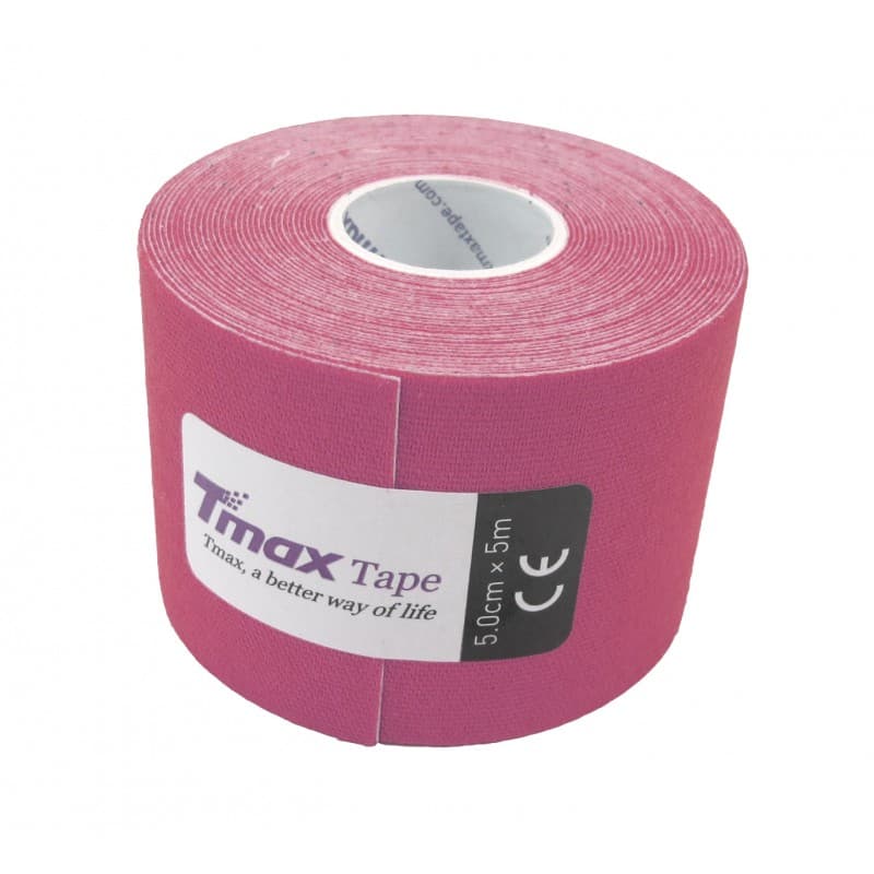 Fita De Kinesio Bandagem Adesiva Tmax 5mx5cm (Rosa)