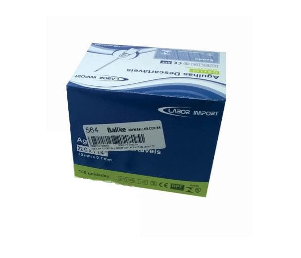 Agulha C/100 Un Labor Import (30x0,70(Preta))