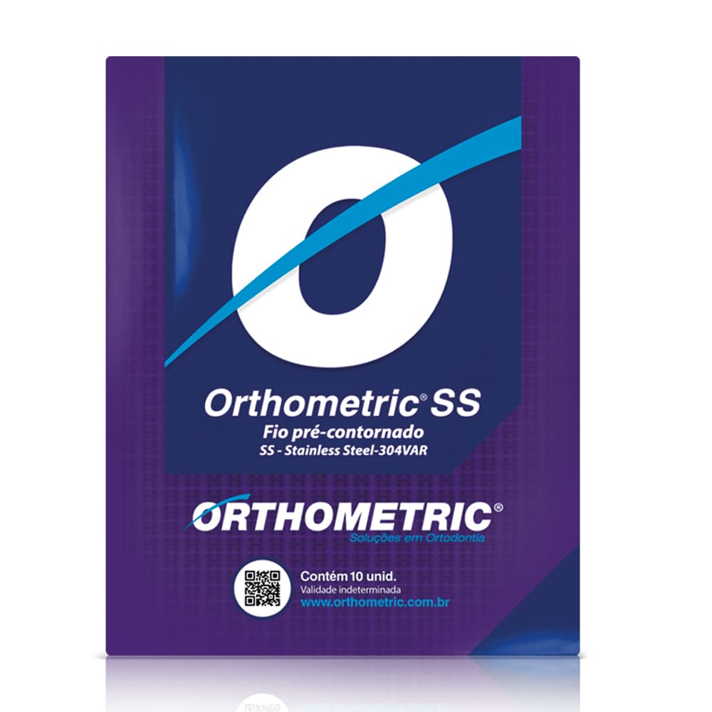 Arco De Aço Ss Stainless Steel Retangular C/10 Un Superior (0.017x0,025)