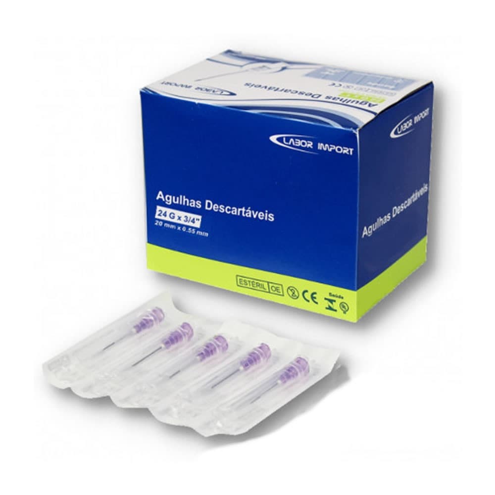 Agulha HiPodérmica Labor Import 20x0,55 Kit C/100