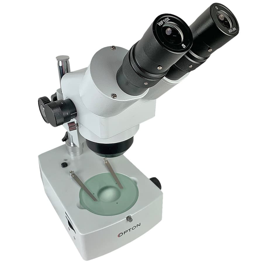 Microscópio Estereoscópio Binocular, com Zoom e Base Diascópica - Portal do Médico