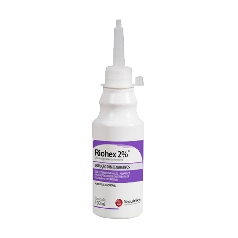 Clorexidina Degermante 2% Com Tensoativos Riohex Rioquímica (100ml)