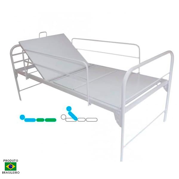 Cama Hospitalar 1 Movimento (Cremalheira) - Portal do Médico