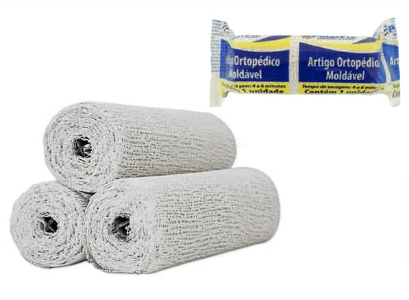 Atadura Gessada Gesso Com 20 Unidades Polarfix (20cmx4m)