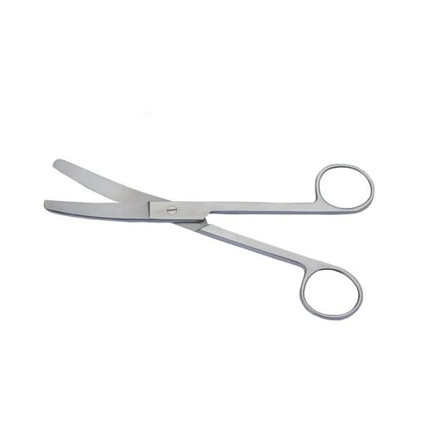 Tesoura Cirúrgica Romba/Romba Curva Em Aço Inox Abc (17cm) - Portal do Médico