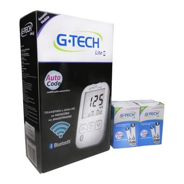 Kit Medidor G-tech Free Lite Smart 110 Tiras Bluetooth - Portal do Médico