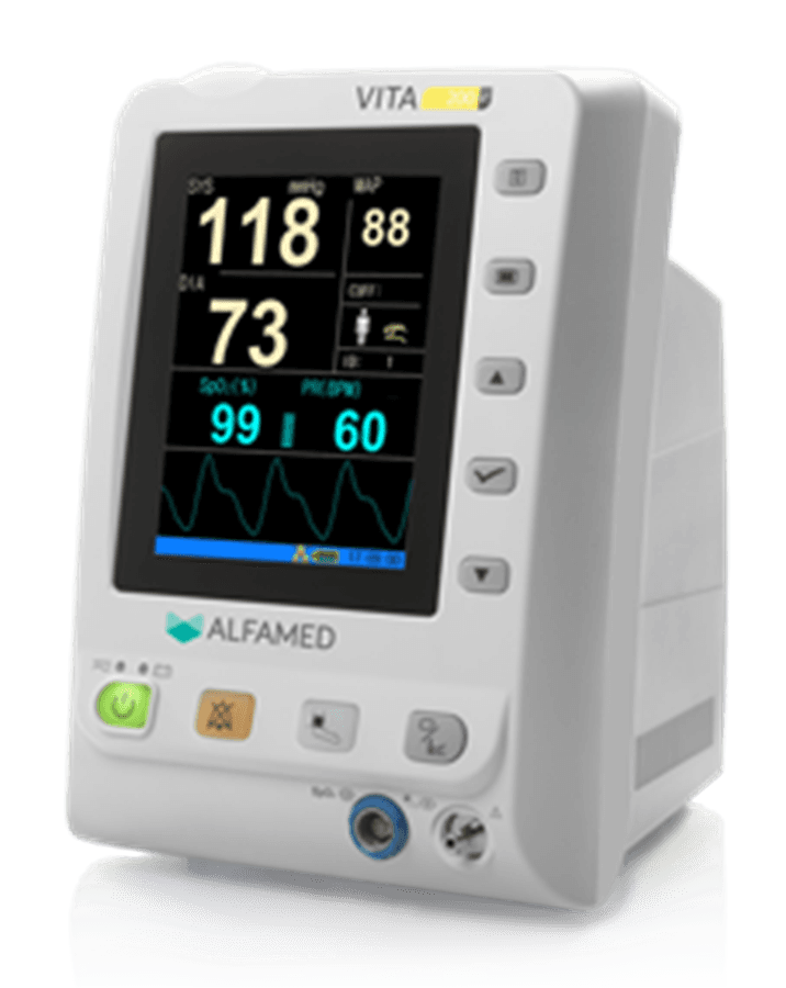 Monitor de Sinais Vitais Vita 200e Oximetria + PNI + Módulo de - Portal do Médico