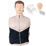 Simulador Emergência - Torso Simples para treino de RCP c/ maleta - Portal do Médico