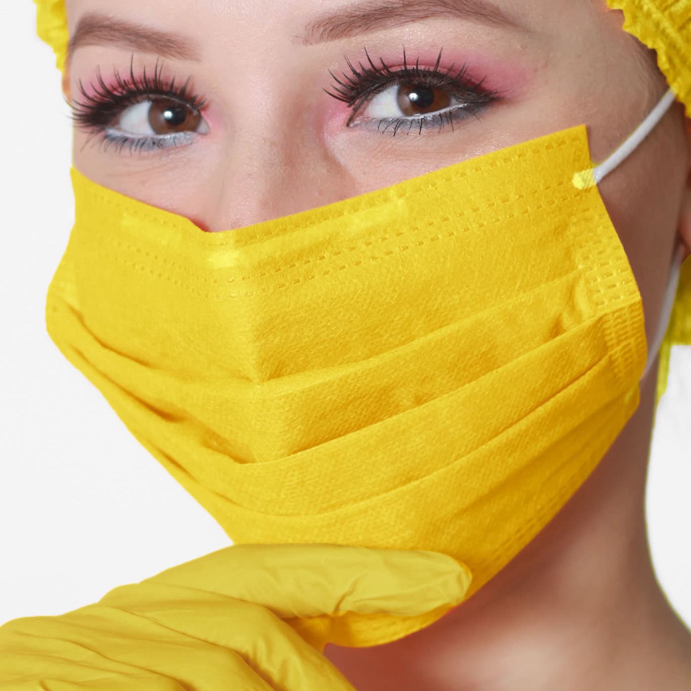 MASCARA AMARELA DESTAK TRIPLA ELAST PCT C/50 UN - Portal do Médico