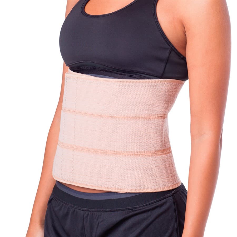 Faixa Elástica Abdominal Bege | 3 Gomos - Kestal