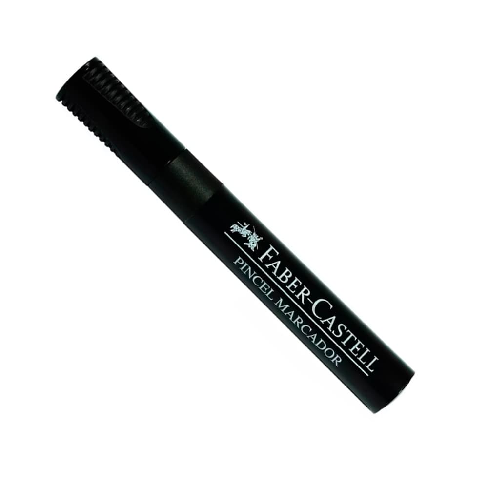 Pincel Marcador Permanente Preto Faber Castell - Portal do Médico