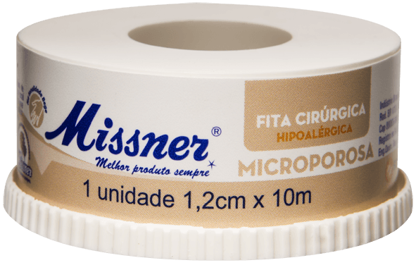 Fita Microporosa Bege 1,2 cm x 10m - Missner - Portal do Médico