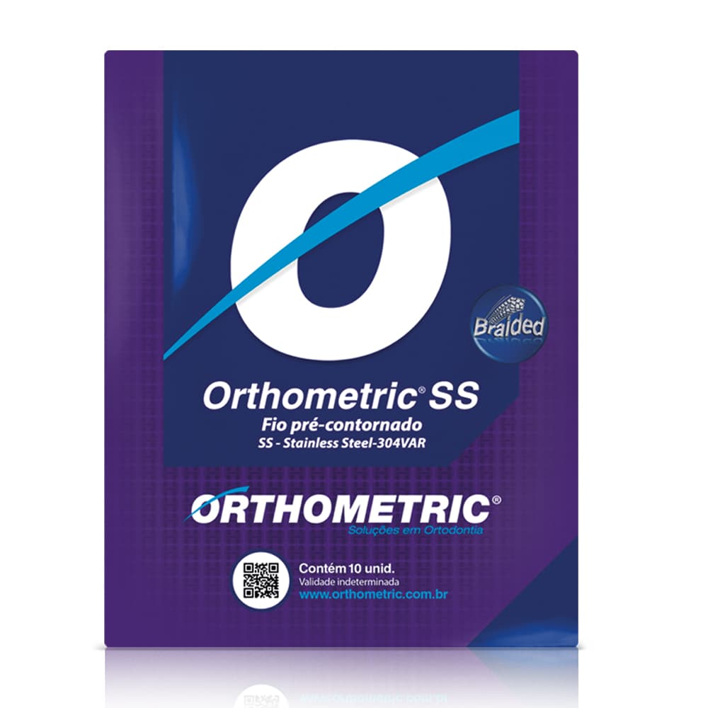 Arco De Aço Ss Braided Retangular C/10 Un Superior (0.016x0.022)