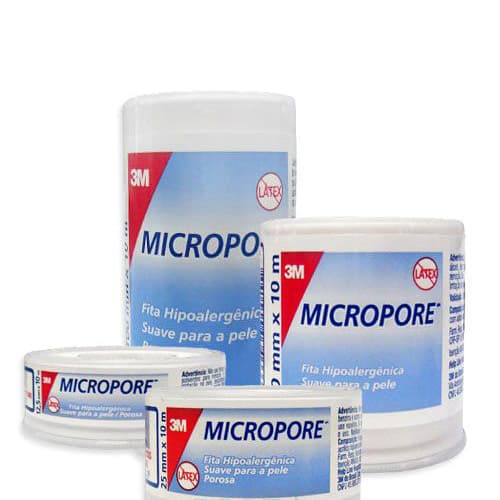 Fita Micropore 25mm x 10m - 3M - Portal do Médico