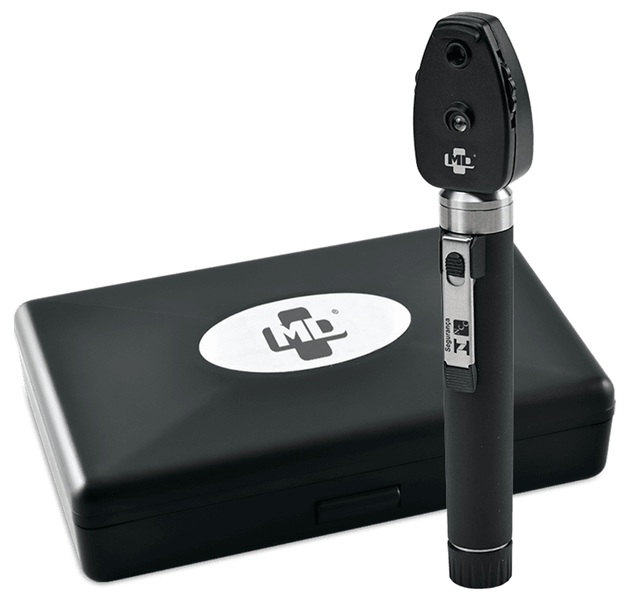 Oftalmoscópio 2.5V OMNI 3000 Xenon Halógena com Estojo Luxo e Lâmpada - Portal do Médico