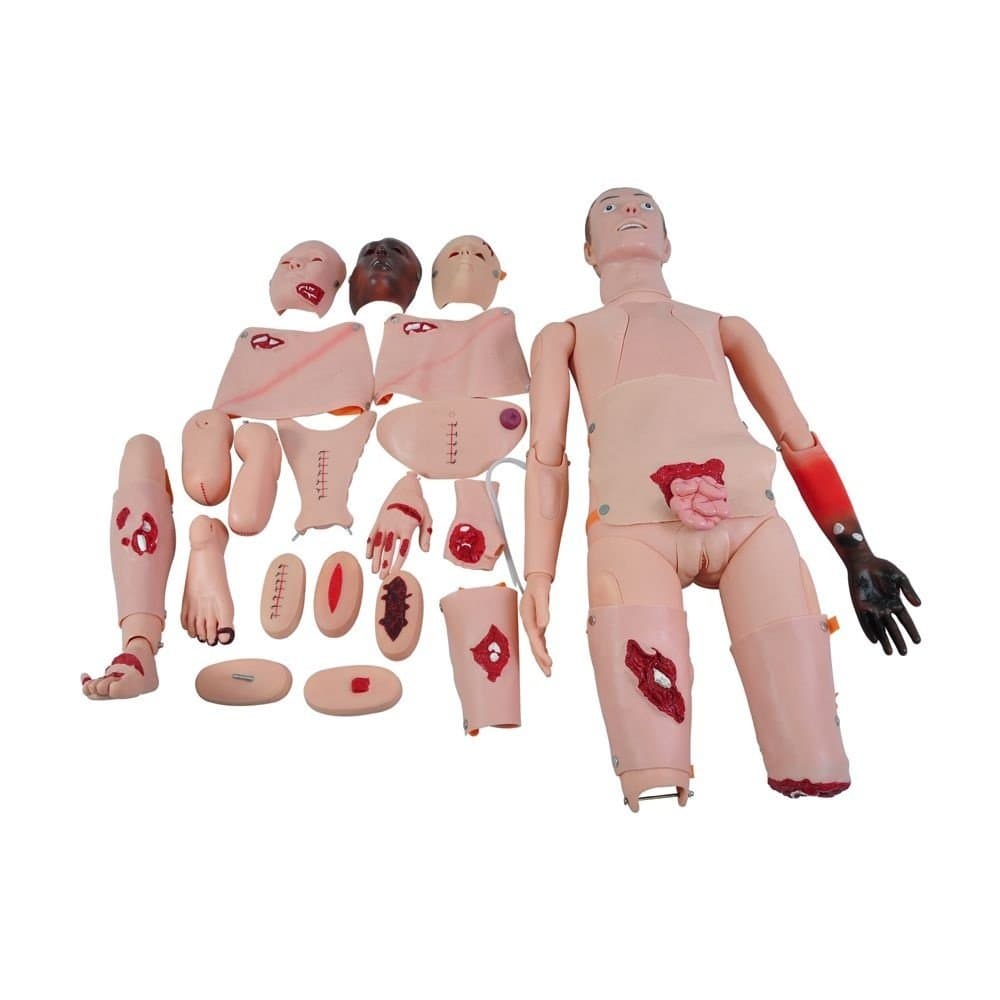 Manequim Bissexual Adulto com Trauma e Feridas para Treino de Enfermagem - Portal do Médico