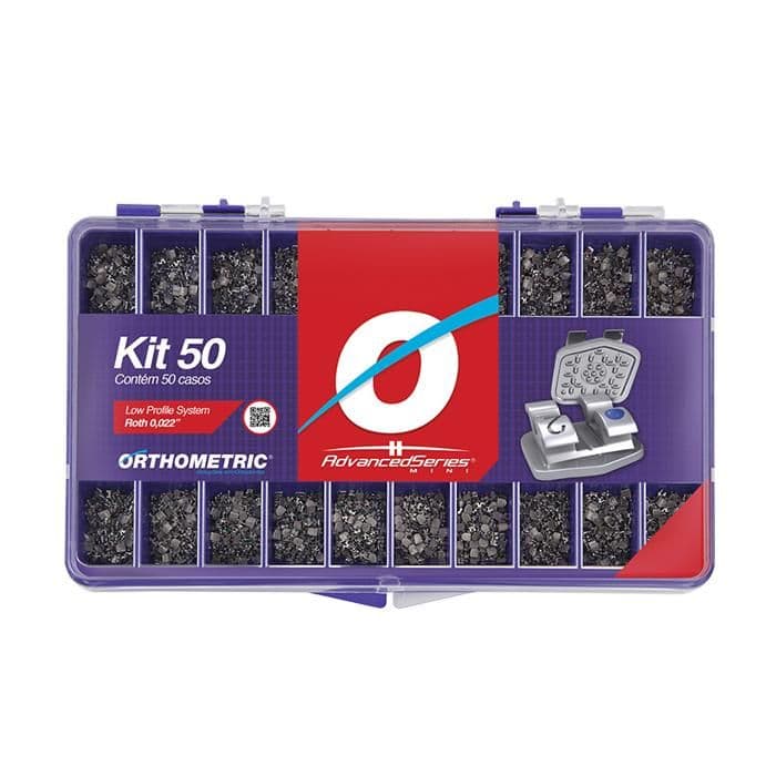 Kit Braquete Metal Advanced Series Roth 0.022 C/50 Casos - Portal do Médico