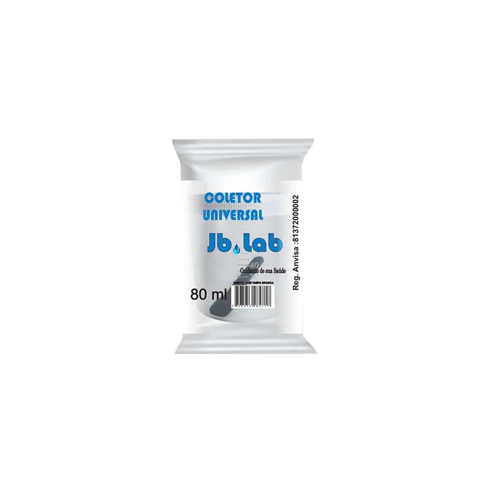 Coletor Para Exames De Urina/Fezes Com Pá 80ml 3b (Cristal(Sortida))